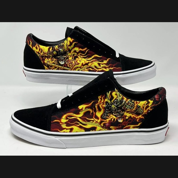Vans Other - NWT New Vans Old Skool Samurai Flames 🔥 Shoes Size 9